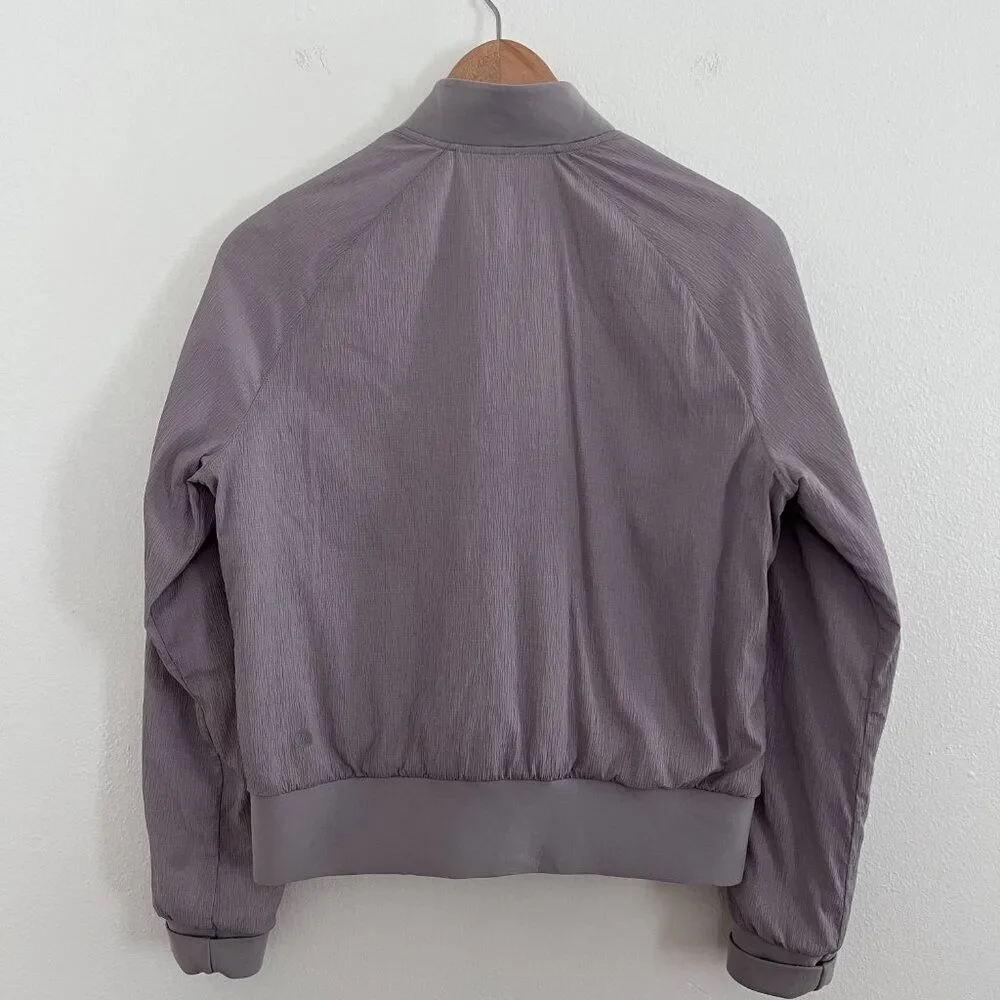 Lululemon Non Stop Reversible Bomber Jacket in Dark Chrome